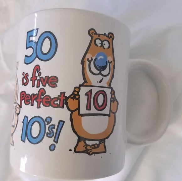 Birthday Mug ~ 50 is the perfect 10 mug! - Picture 2 of 5